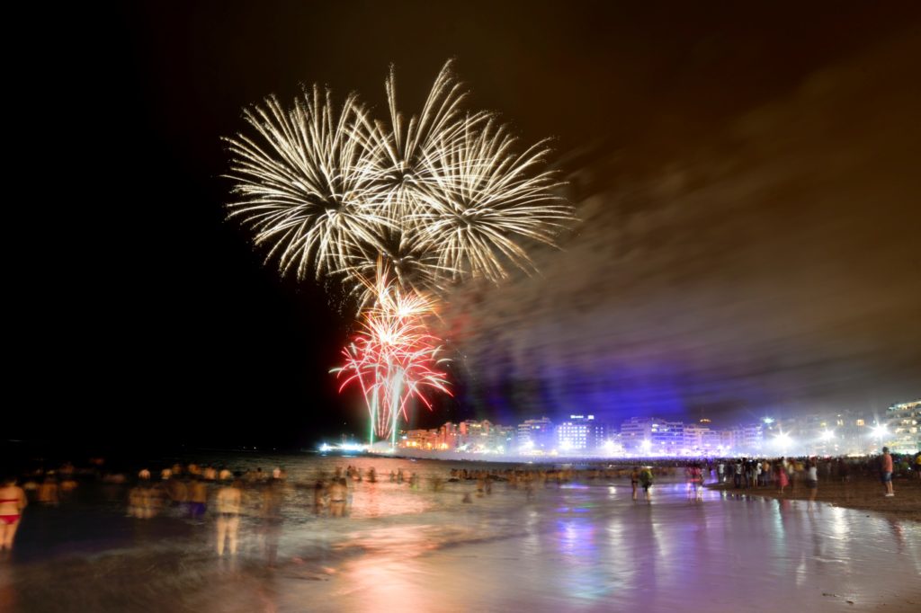 Fuegos noche de San Juan Las Canteras