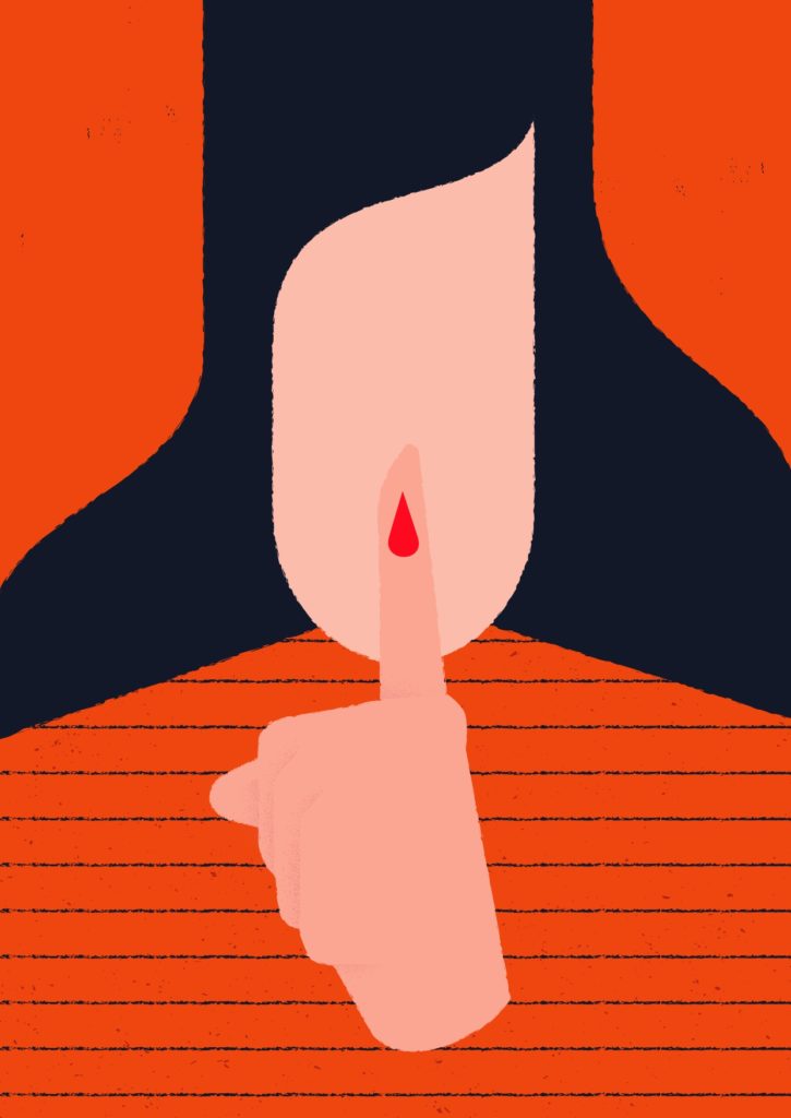 Ilustración silencio